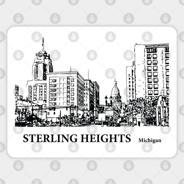 Sterling Heights Michigan Sticker by Lakeric